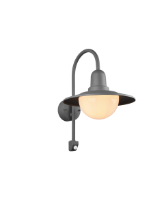 Επιτοίχιο Φωτιστικό Ανθρακί με Καπέλο 30xH45cm Εξ.Χώρου 1xE27 Trio Lighting Norman 207269142