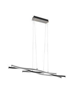 Φωτιστικό Κρεμαστό Brushed Aluminium Ράγα 107xH150cm Led 35w 4300lm 2300K-3000K-4000K, Step Dimming Trio Blaze 341210305