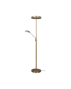 Φωτιστικό Δαπέδου Nickel Mat 35xH181cm Led Ρυθμιζόμενο 35w 2700+3200+4000K 4100lm Trio Lighting Franklin 426510204