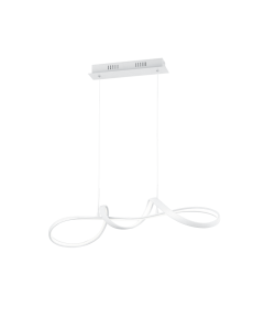 Φωτιστικό Κρεμαστό 81xH150cm Λευκό Ματ Led 37w 4500lm 4000K Trio RL Perugia R37091131