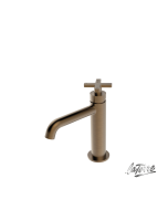 Μπαταρία Νιπτήρα με Βαλβίδα Clic-Clac Εlle Cross La Torre Antique Brass 38004-221