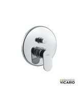 Μίκτης Εντοιχισμού 2 Εξόδων Slim Vicario Chrome 500050D-100
