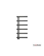 Θερμαινόμενη Πετσετοκρεμάστρα μπάνιου Inox ACCENT  100x50 Black Brushed PVD ACC10050-411