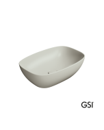 Νιπτήρας Πορσελάνης Nubes 50x35 GSI Cenere 9784-450