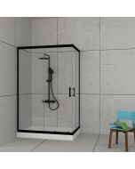 Orabella Stardust Easy Fix H200 Black matt 110X150 - Καμπίνα αντιστρέψιμη, ασύμμετρη 30679