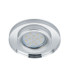Σποτ Χωνευτό Στρογγυλό 9xH7cm Χρωμέ-Γυαλί 1xGU10 Trio Lighting Pirin 652100152