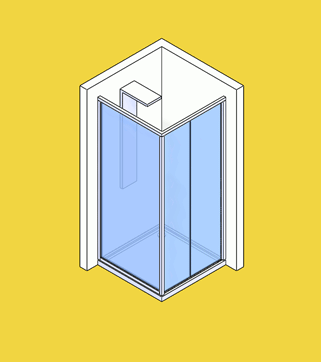 Καμπίνες Ντουσιέρας με πτυσσόμενη πόρτα Καμπίνες Ντουσιέρας με πτυσσόμενη πόρτα